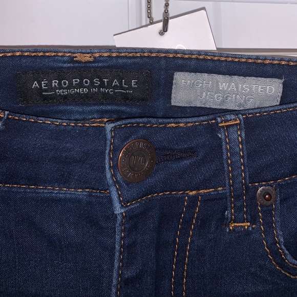 High waisted dark wash jeggings - Picture 4 of 4